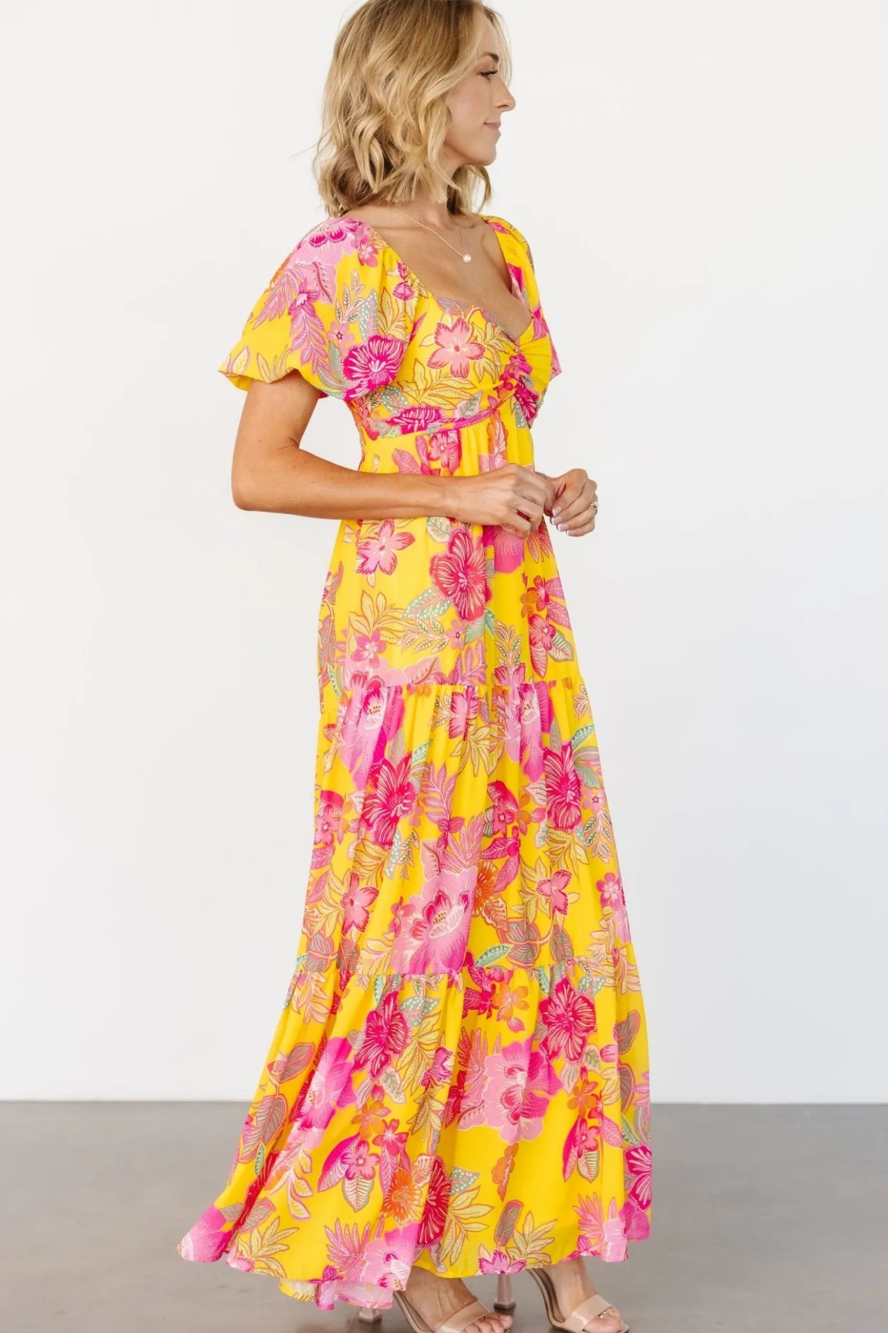 Sale Baltic Born Darla Maxi Dress | Yellow + Pink Floral Yellow+PinkFloral