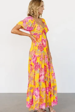 Sale Baltic Born Darla Maxi Dress | Yellow + Pink Floral Yellow+PinkFloral