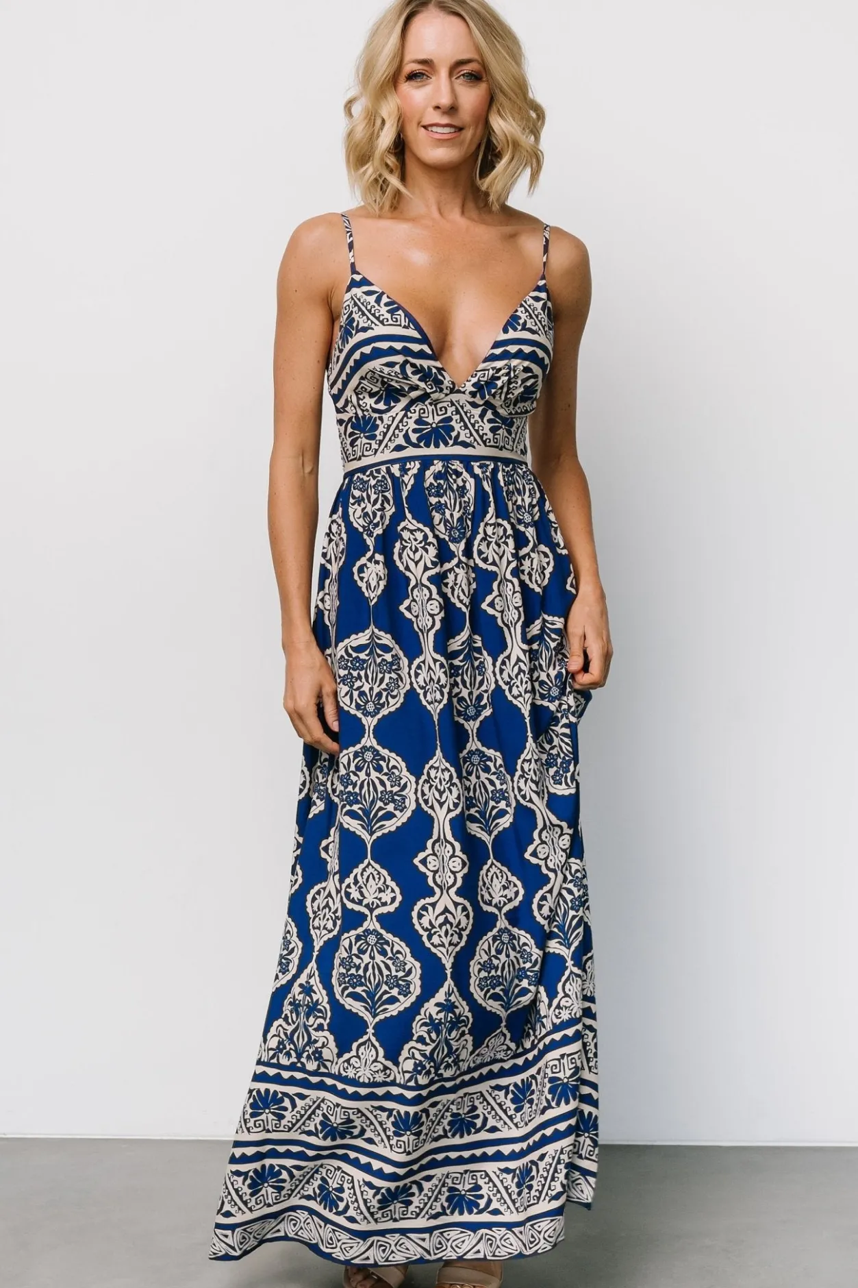 Outlet Baltic Born Davinah V Neck Maxi Dress | Blue Print BluePrint