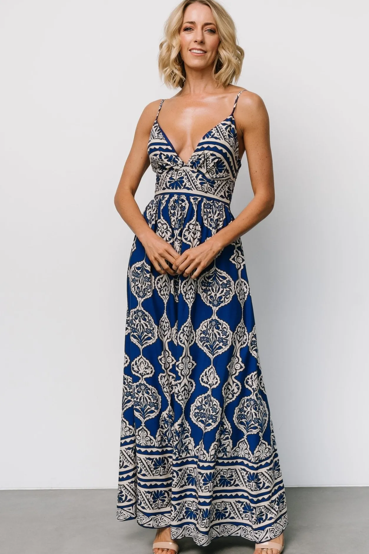 Outlet Baltic Born Davinah V Neck Maxi Dress | Blue Print BluePrint