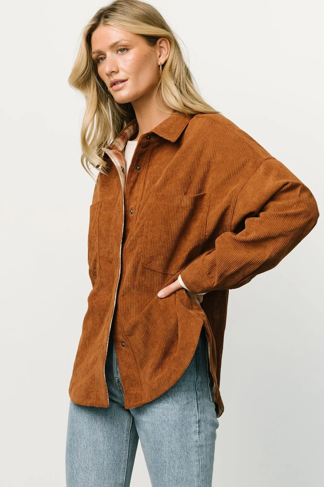 Online Baltic Born Davis Corduroy Shacket | Spice