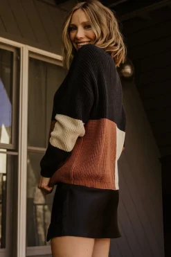 Sale Baltic Born Dawson Knit Sweater | Black Multi BlackMulti