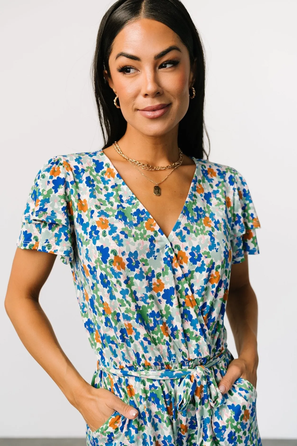Online Baltic Born Daytona Romper | Blue + Green Multi Blue+GreenMulti