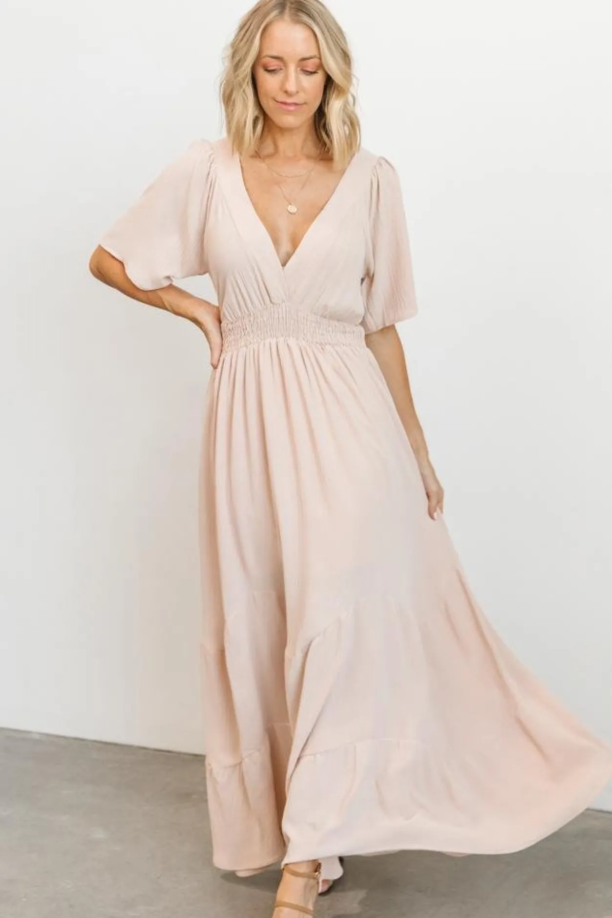 Discount Baltic Born Delilah Maxi Dress | Blush