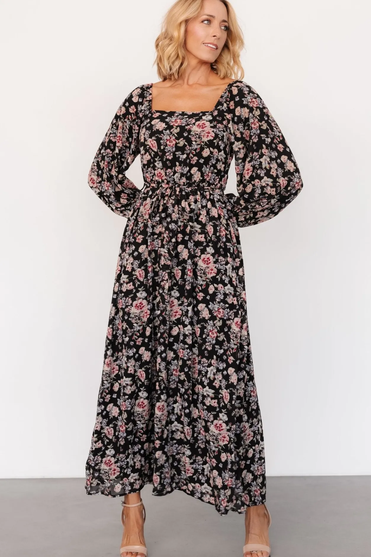 Hot Baltic Born Della Dress | Black Multi Floral BlackMultiFloral