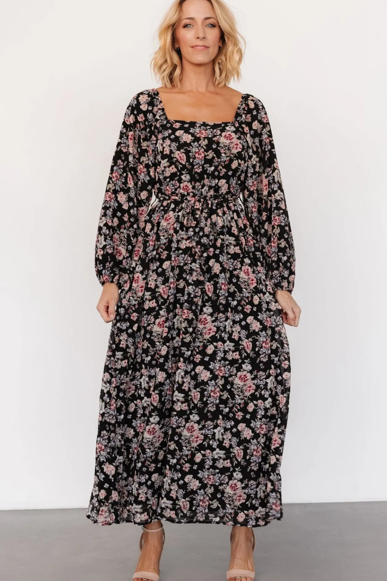 Hot Baltic Born Della Dress | Black Multi Floral BlackMultiFloral