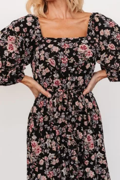 Hot Baltic Born Della Dress | Black Multi Floral BlackMultiFloral
