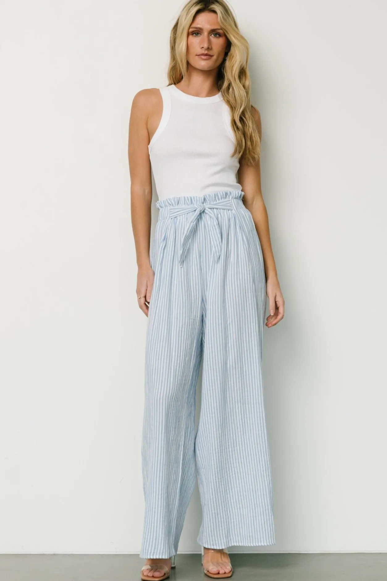 Online Baltic Born Delphi Wide Leg Pants | Blue Stripe BlueStripe