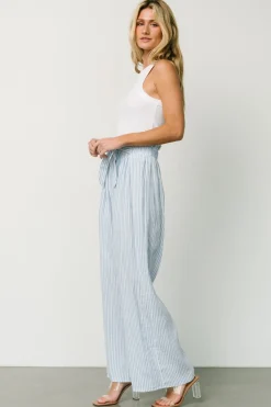Online Baltic Born Delphi Wide Leg Pants | Blue Stripe BlueStripe