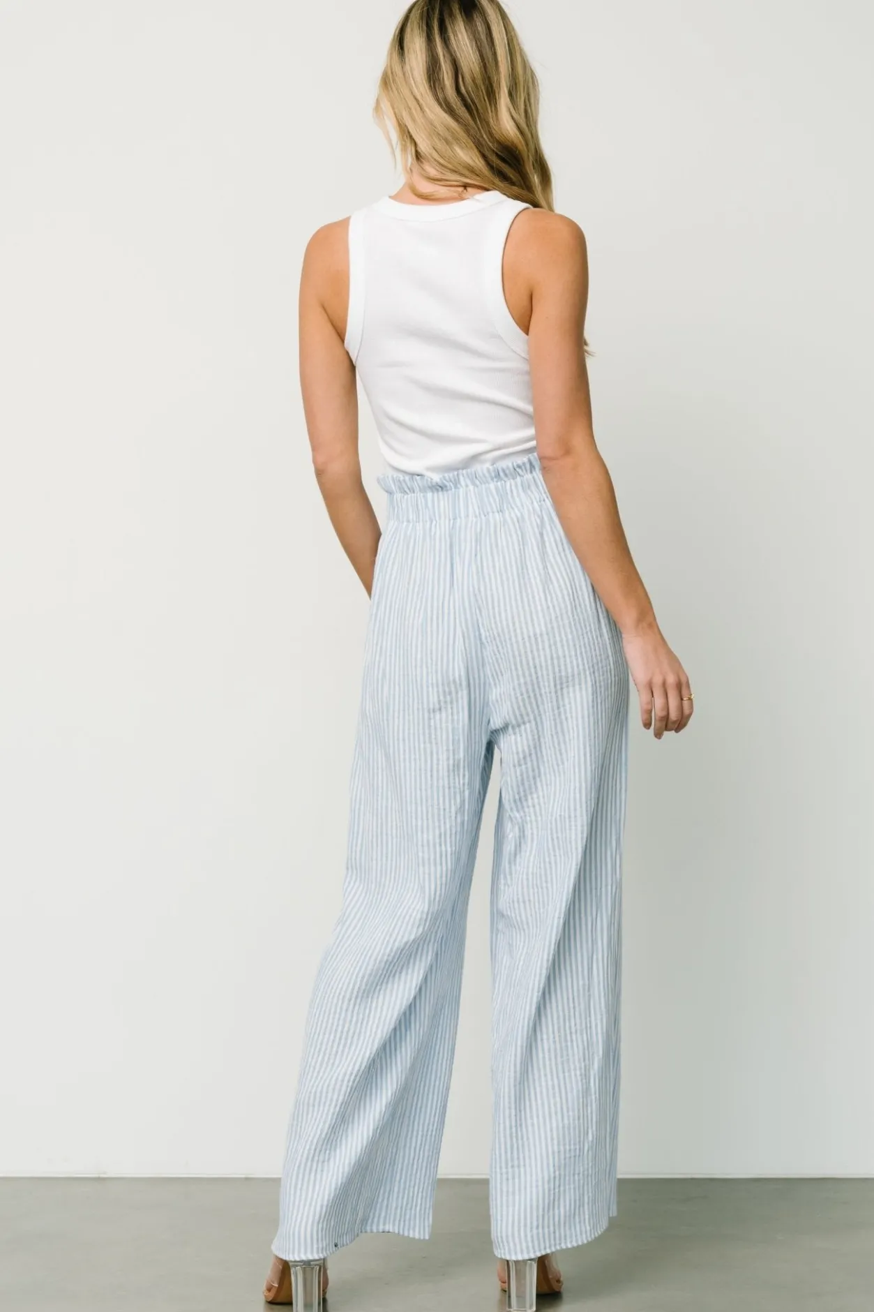 Online Baltic Born Delphi Wide Leg Pants | Blue Stripe BlueStripe