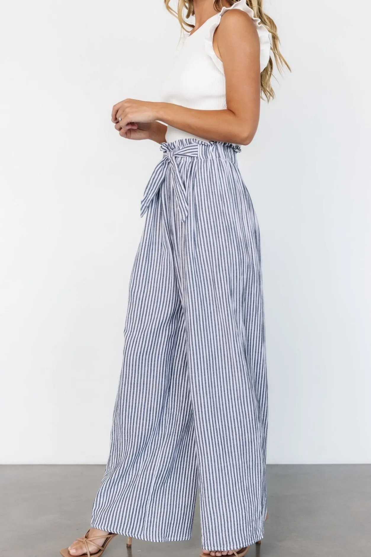 Online Baltic Born Delphi Wide Leg Pants | Navy Stripe NavyStripe