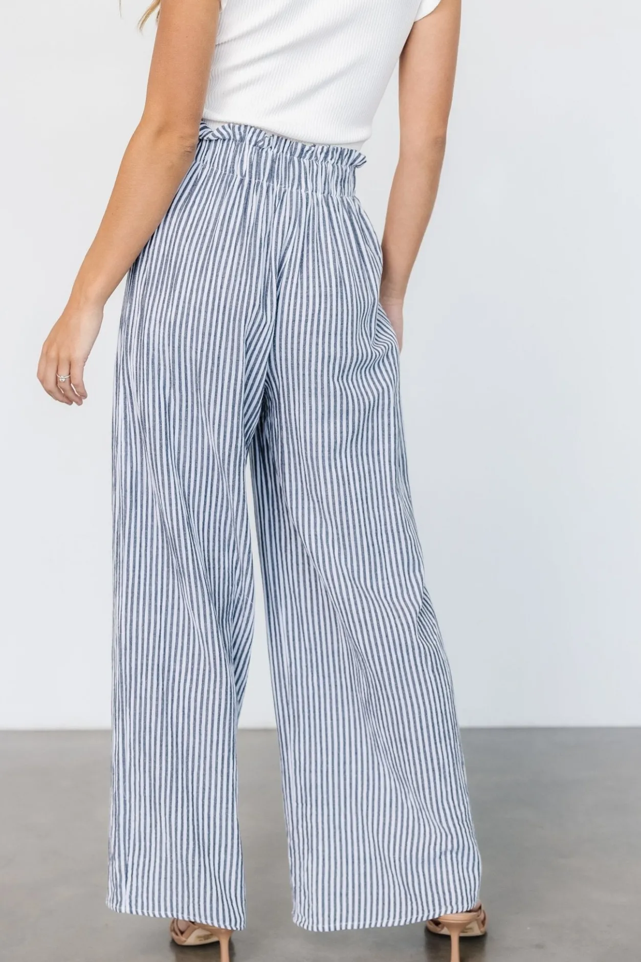 Online Baltic Born Delphi Wide Leg Pants | Navy Stripe NavyStripe