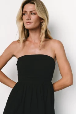 Clearance Baltic Born Delray Strapless Dress | Black
