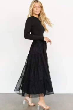 Discount Baltic Born Demi Sweater Tulle Dress | Black