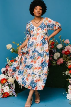 Outlet Baltic Born Denton Midi Dress | Blue Multi BlueMulti