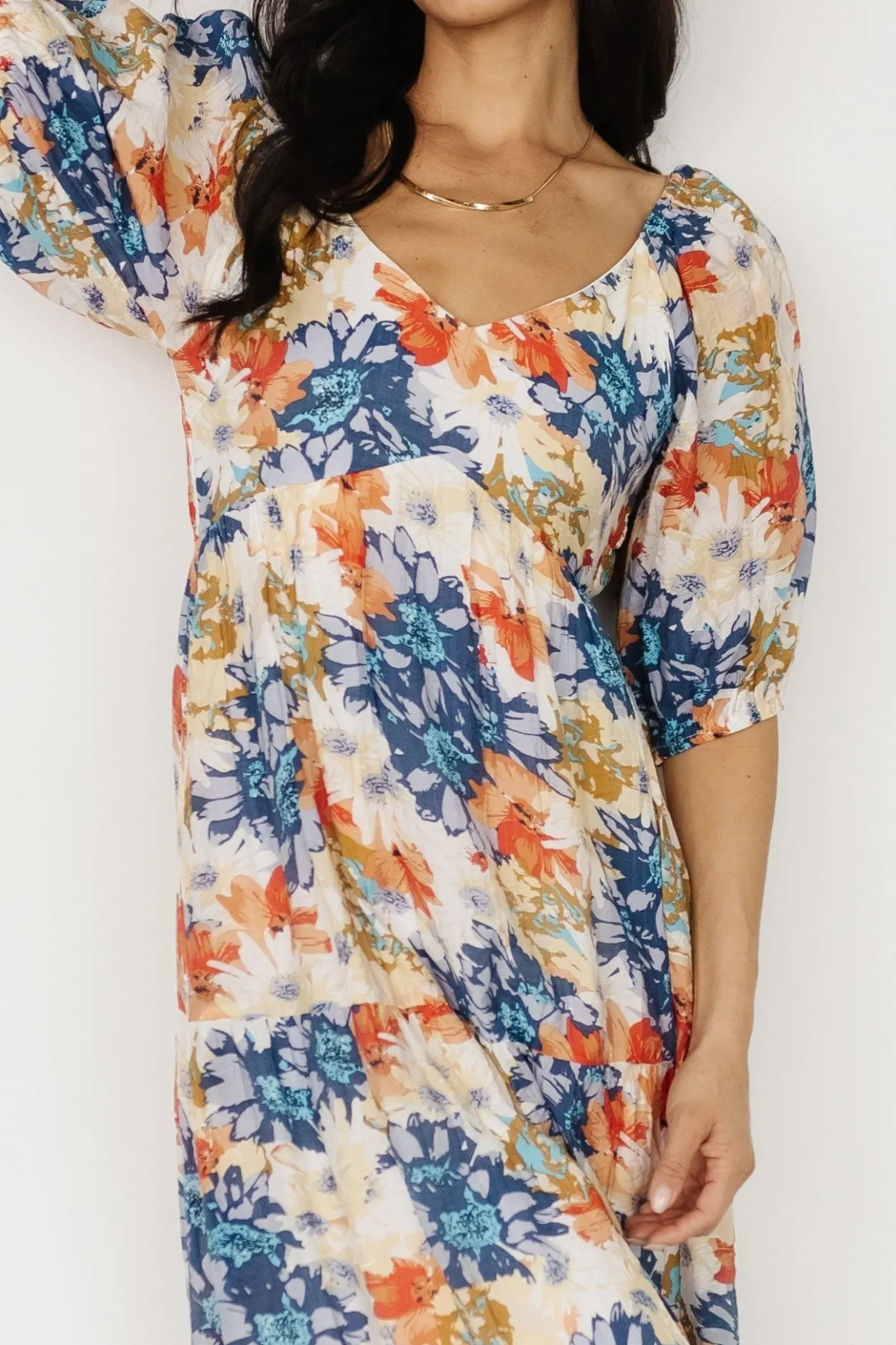 Outlet Baltic Born Denton Midi Dress | Blue Multi BlueMulti