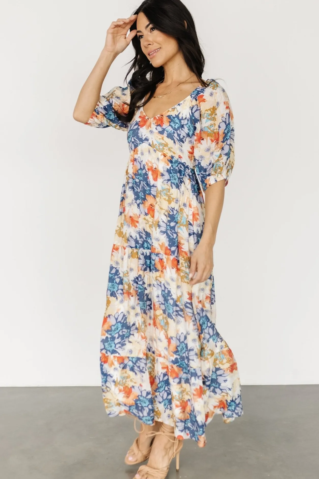 Outlet Baltic Born Denton Midi Dress | Blue Multi BlueMulti