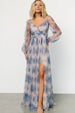 New Baltic Born Desiree Tulle Maxi Dress | Natural + Slate Floral Natural+SlateFloral