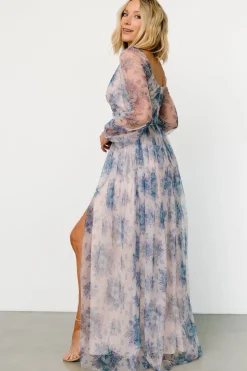 New Baltic Born Desiree Tulle Maxi Dress | Natural + Slate Floral Natural+SlateFloral