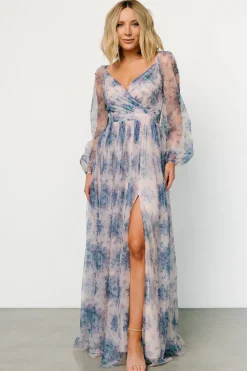 New Baltic Born Desiree Tulle Maxi Dress | Natural + Slate Floral Natural+SlateFloral