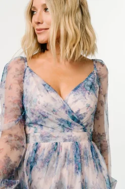 New Baltic Born Desiree Tulle Maxi Dress | Natural + Slate Floral Natural+SlateFloral