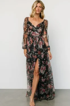 Clearance Baltic Born Desiree Tulle Maxi Dress | Black + Berry Black+Berry