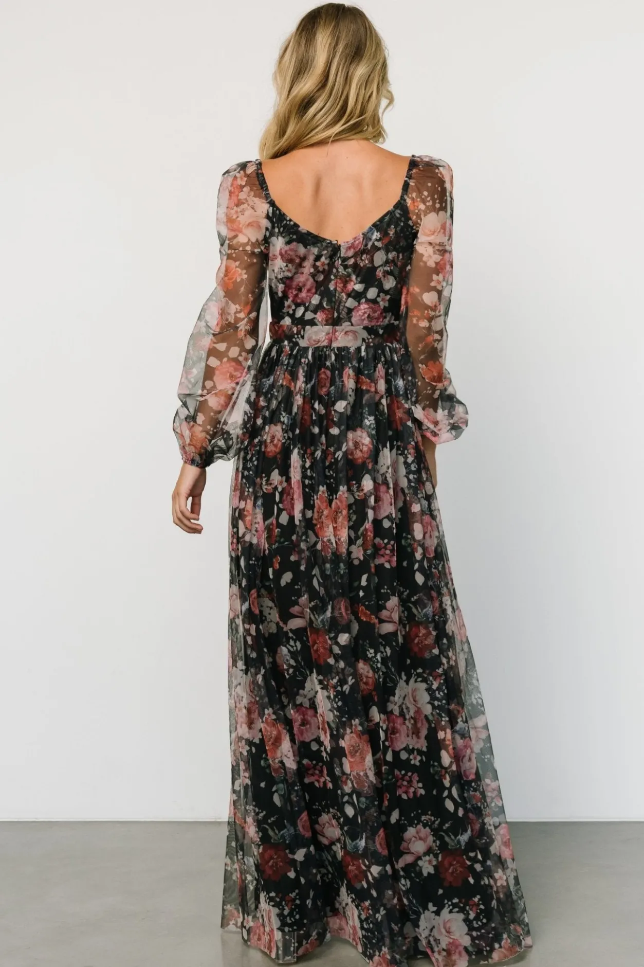 Clearance Baltic Born Desiree Tulle Maxi Dress | Black + Berry Black+Berry