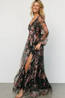 Clearance Baltic Born Desiree Tulle Maxi Dress | Black + Berry Black+Berry
