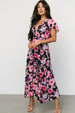 Clearance Baltic Born Destin Maxi Dress | Navy + Pink Navy+Pink