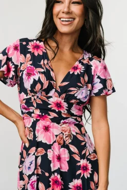 Clearance Baltic Born Destin Maxi Dress | Navy + Pink Navy+Pink