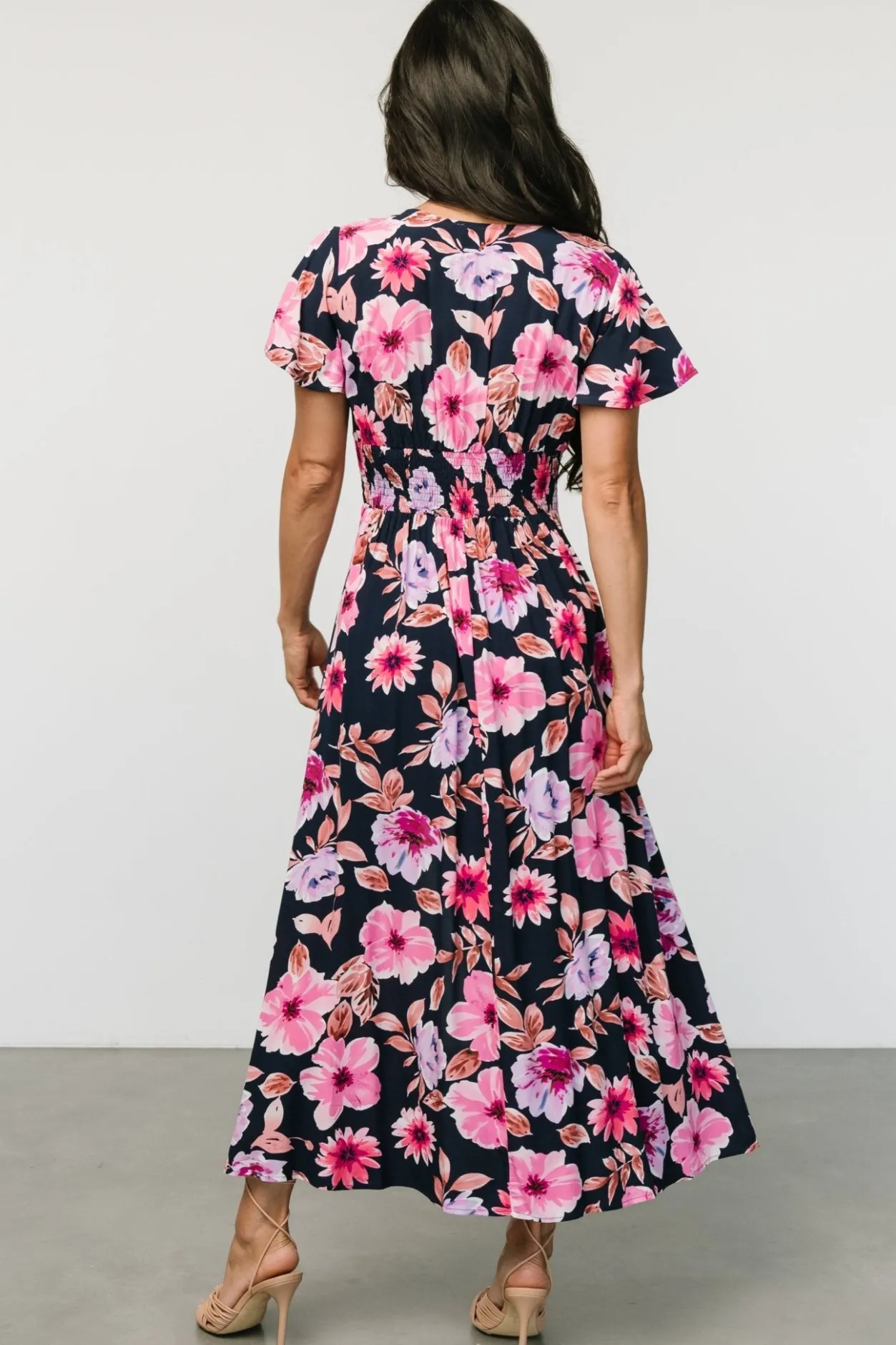 Clearance Baltic Born Destin Maxi Dress | Navy + Pink Navy+Pink
