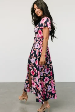 Clearance Baltic Born Destin Maxi Dress | Navy + Pink Navy+Pink
