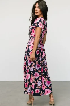Clearance Baltic Born Destin Maxi Dress | Navy + Pink Navy+Pink