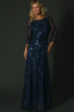 Sale Baltic Born Destiny Sequin Maxi Dress | Navy