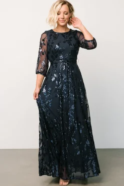 Sale Baltic Born Destiny Sequin Maxi Dress | Navy