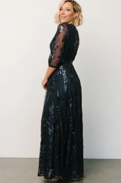 Sale Baltic Born Destiny Sequin Maxi Dress | Navy