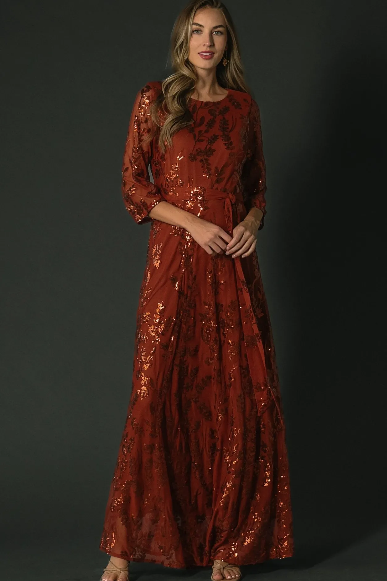 Best Baltic Born Destiny Sequin Maxi Dress | Cinnamon