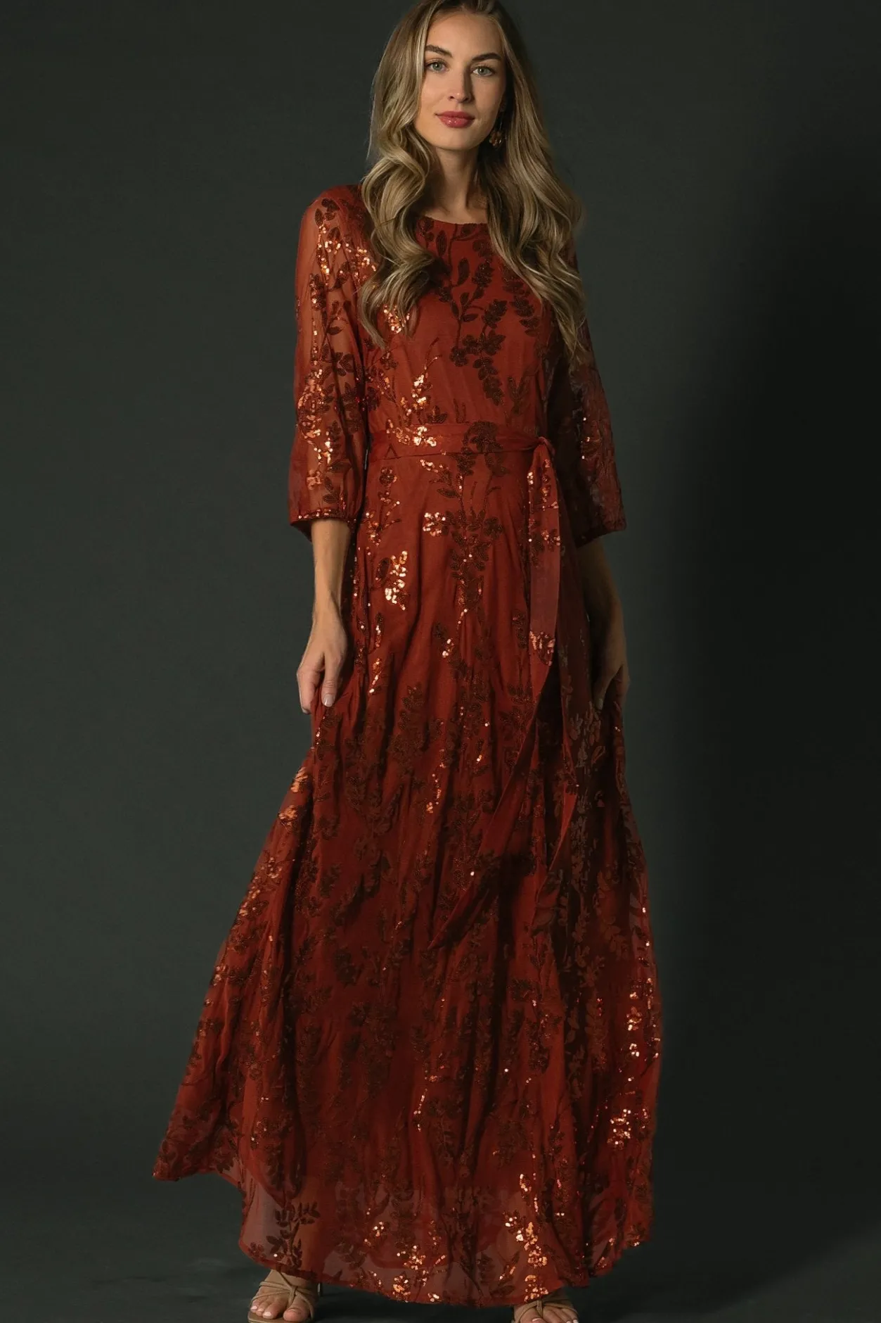 Best Baltic Born Destiny Sequin Maxi Dress | Cinnamon