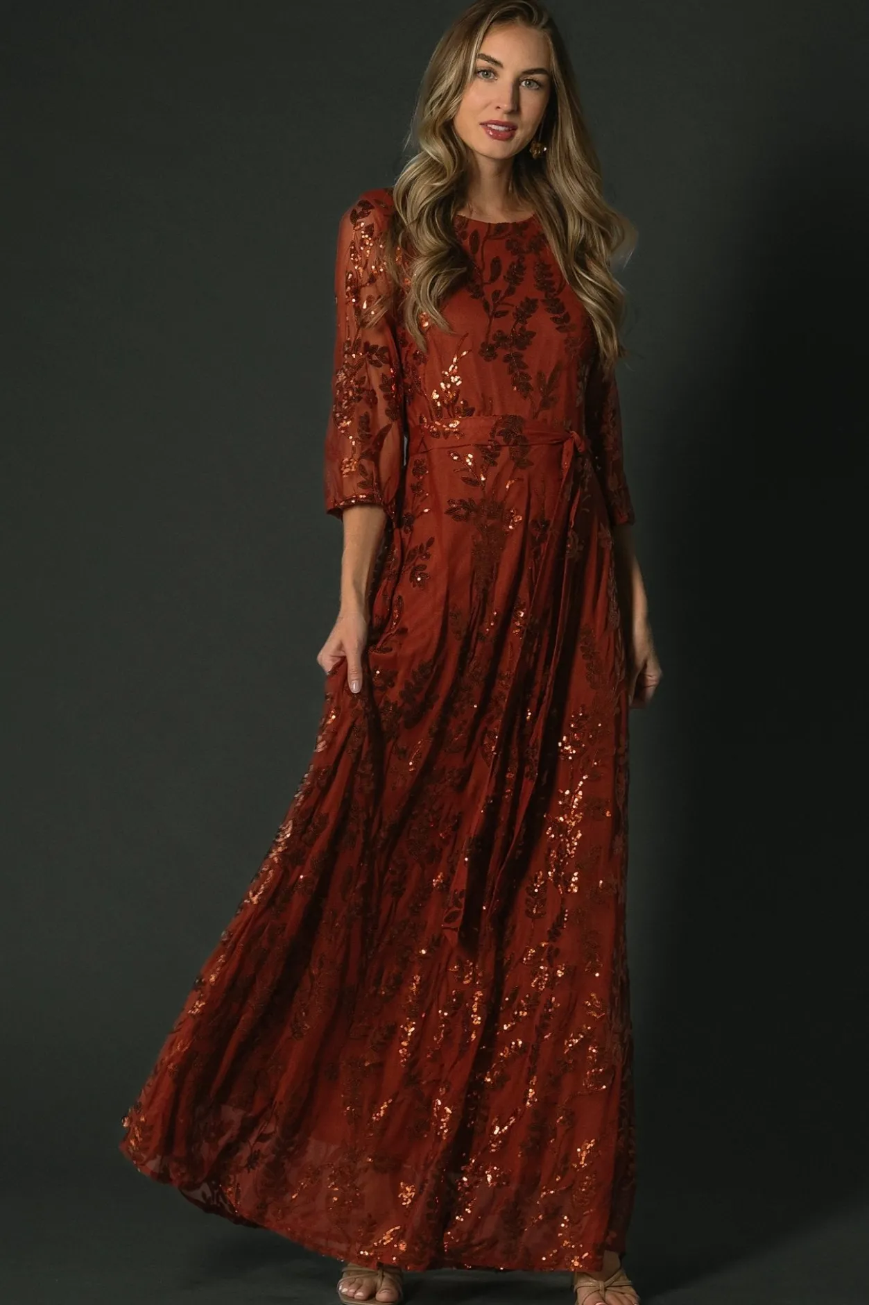 Best Baltic Born Destiny Sequin Maxi Dress | Cinnamon