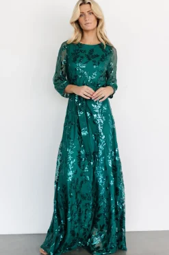 Online Baltic Born Destiny Sequin Maxi Dress | Emerald