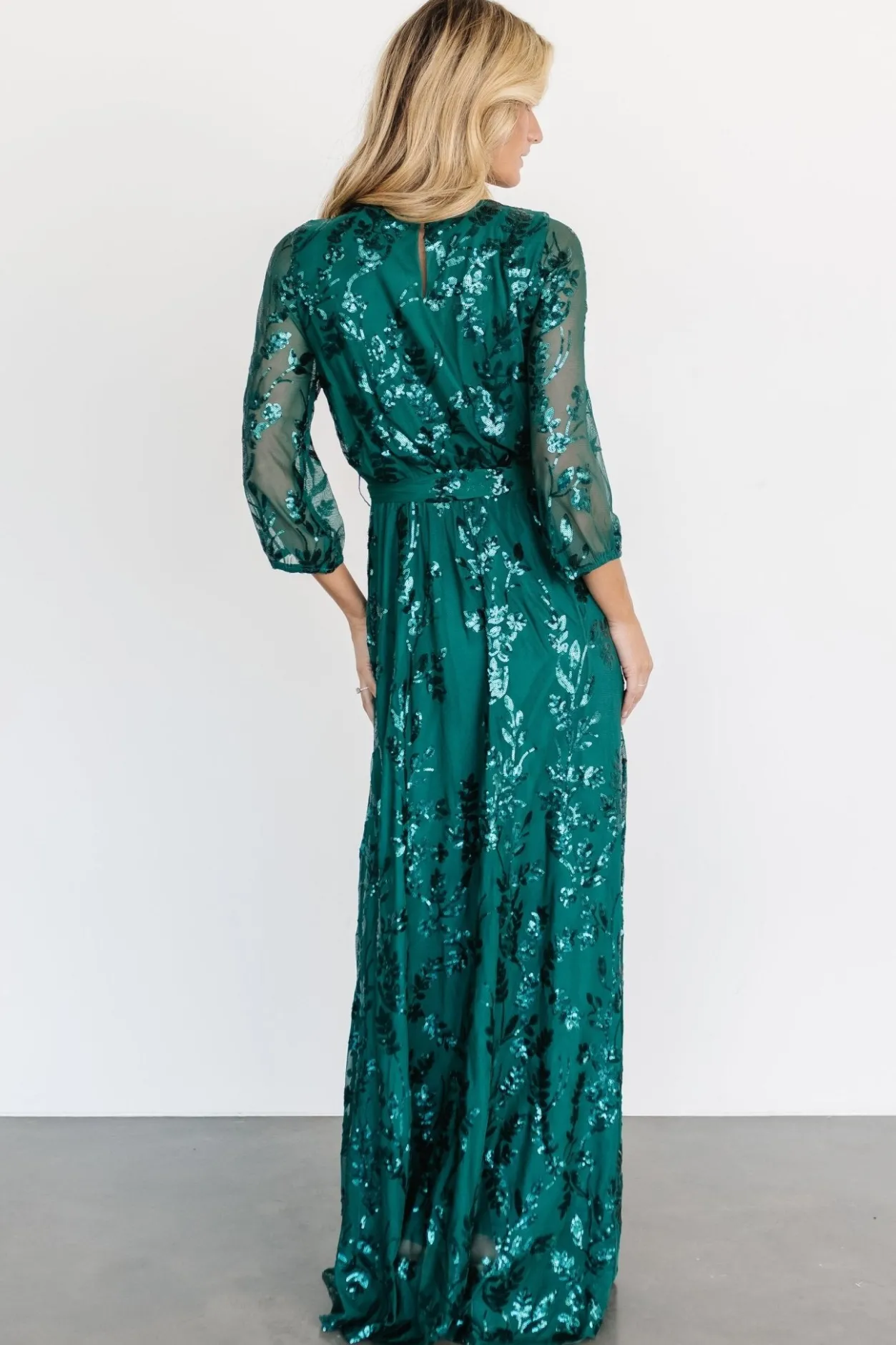 Online Baltic Born Destiny Sequin Maxi Dress | Emerald