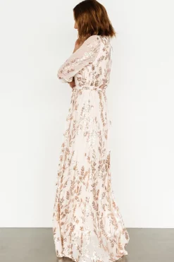 Clearance Baltic Born Destiny Sequin Maxi Dress | Rose Gold RoseGold