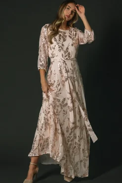 Clearance Baltic Born Destiny Sequin Maxi Dress | Rose Gold RoseGold