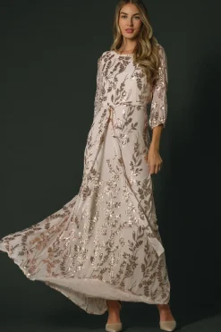 Clearance Baltic Born Destiny Sequin Maxi Dress | Rose Gold RoseGold