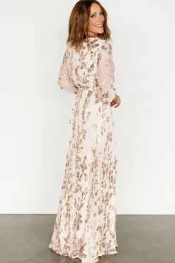 Clearance Baltic Born Destiny Sequin Maxi Dress | Rose Gold RoseGold