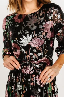 Sale Baltic Born Destiny Sequin Maxi Dress | Black Multi BlackMulti