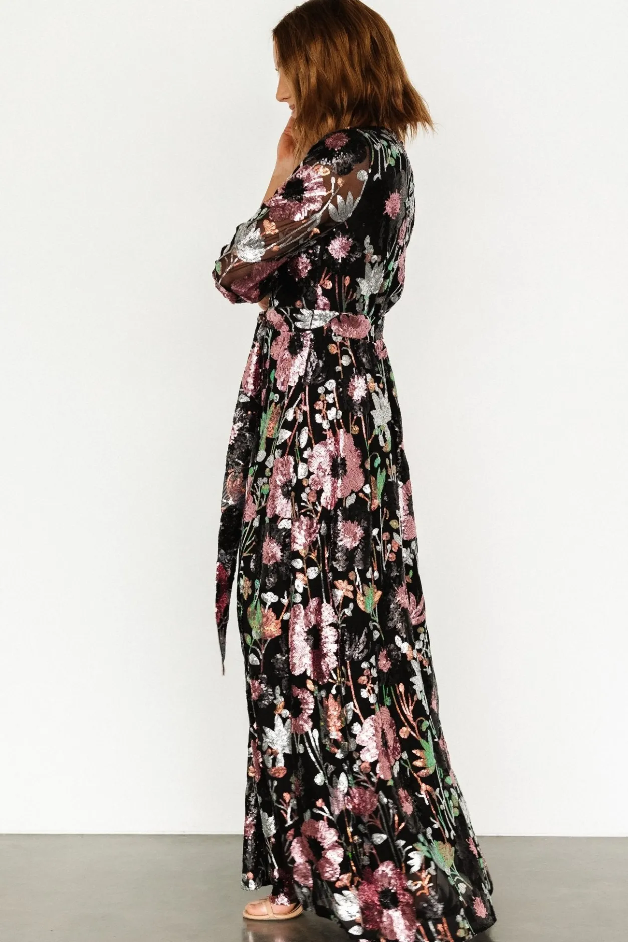 Sale Baltic Born Destiny Sequin Maxi Dress | Black Multi BlackMulti