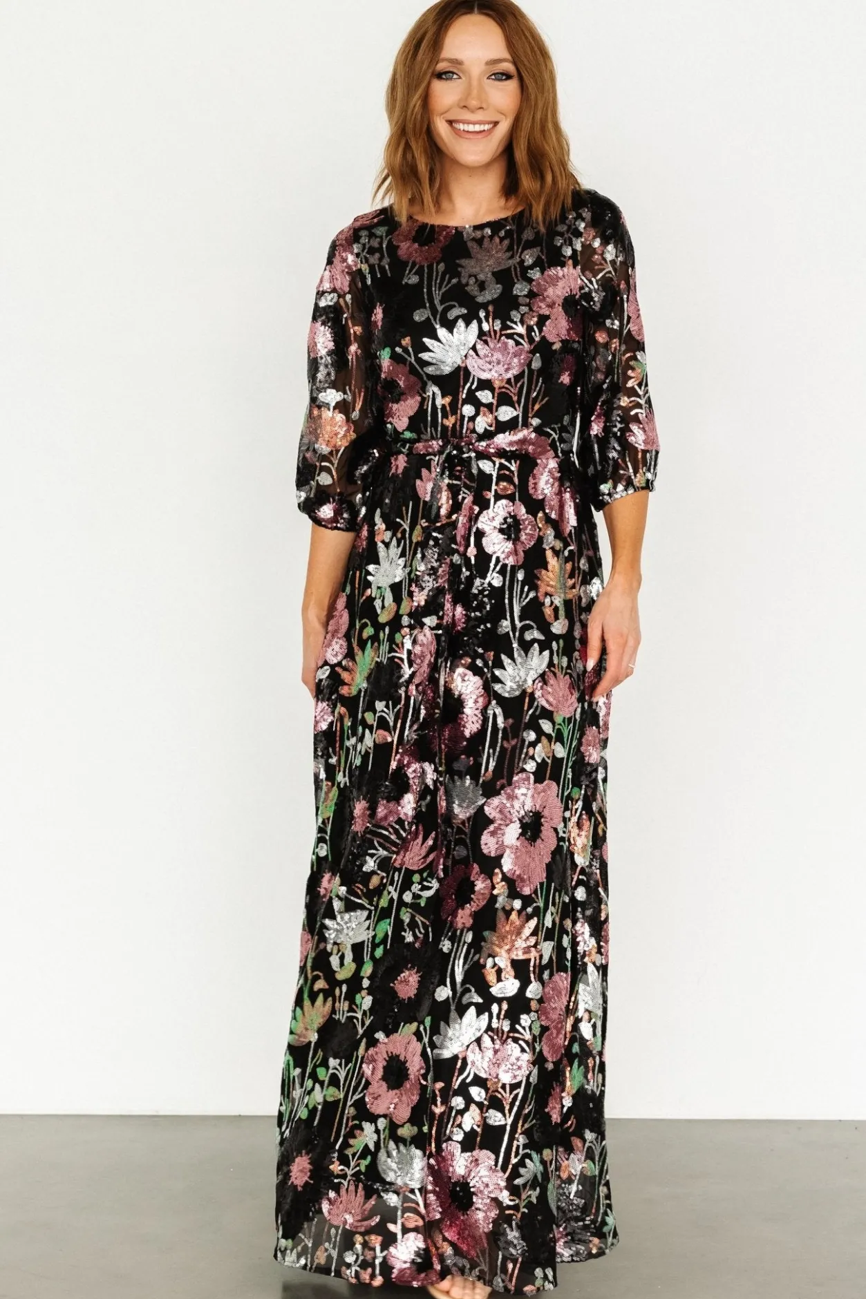Sale Baltic Born Destiny Sequin Maxi Dress | Black Multi BlackMulti