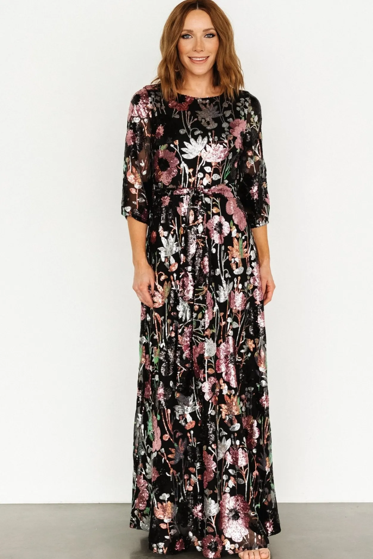 Sale Baltic Born Destiny Sequin Maxi Dress | Black Multi BlackMulti