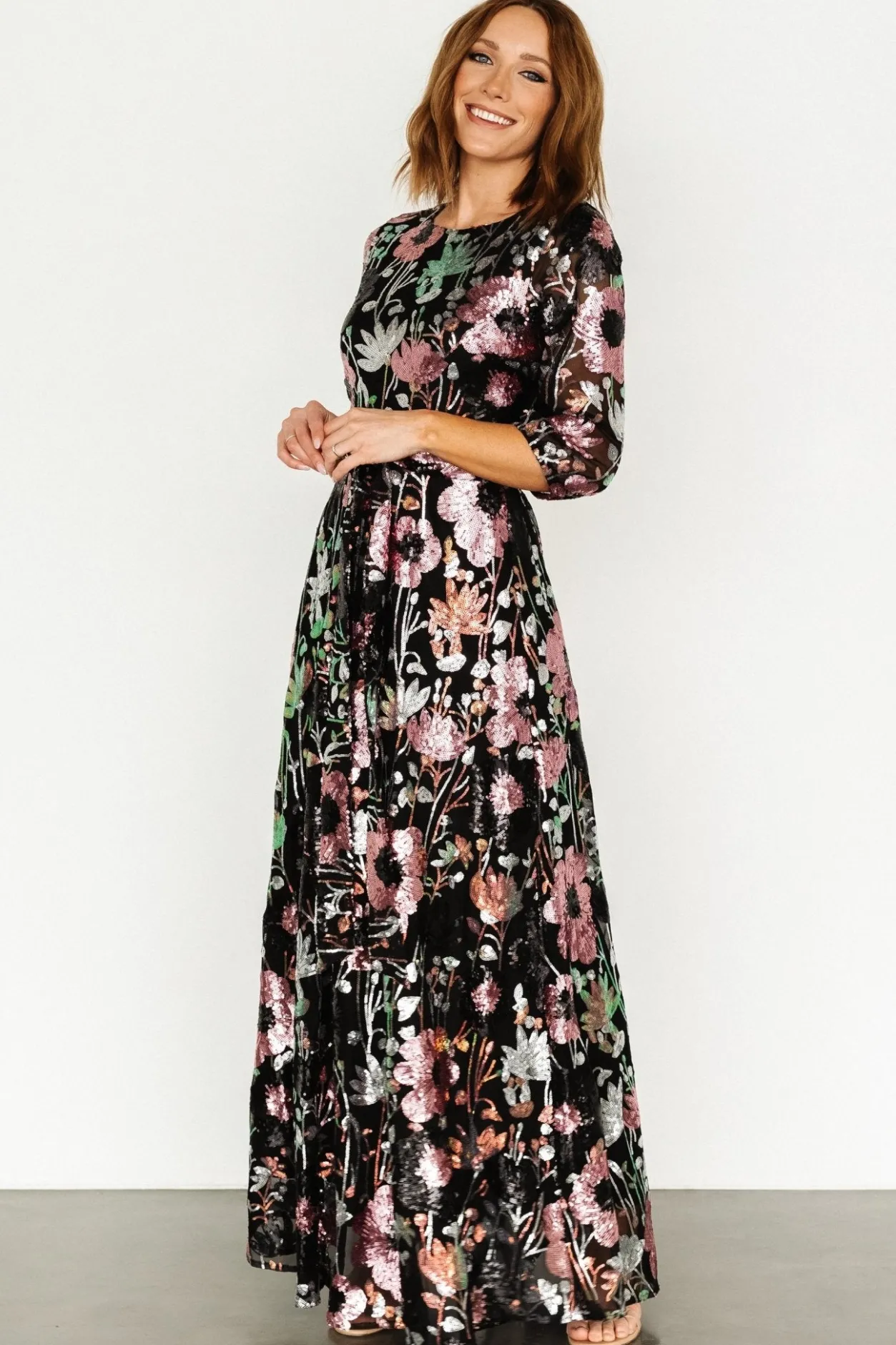 Sale Baltic Born Destiny Sequin Maxi Dress | Black Multi BlackMulti